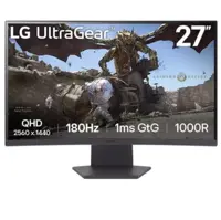 LG MONITOR Gaming UltraGear 27" QHD Curvo 27GS60QC-B HDMI/DisplayPort 180Hz